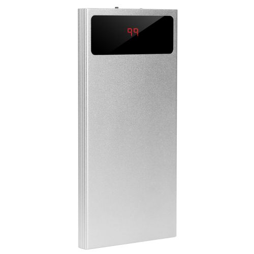 20000mAh Power Bank Ultra Thin External Battery Pack Phone Charger Dual USB Ports Flashlight Battery Remain Display 20000mAh Power Bank Ultra Thin External Battery Pack Phone Charger Dual USB Ports Flashlight Battery Remain Display